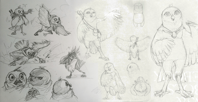 Round One: Owl Sketches